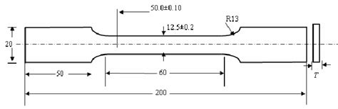 standard tensile test specimen dimensions|tensile test piece dimensions.